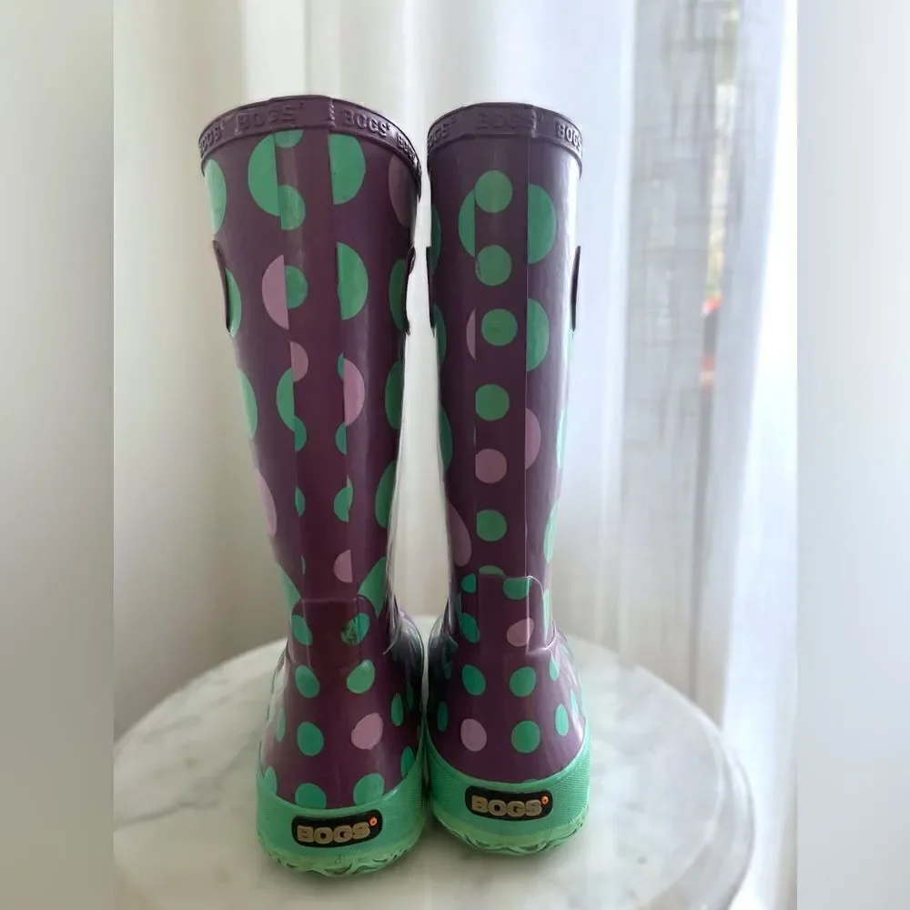 Bogs Kids rain boot Dots  size 3